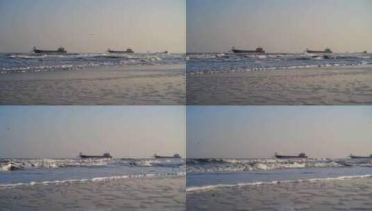 海浪海滩高清在线视频素材下载