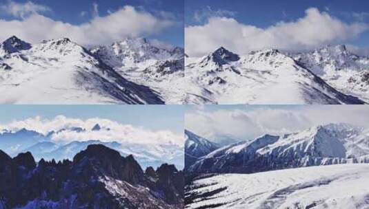 白马雪山震撼合集多段素材高清在线视频素材下载
