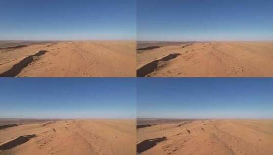 无人机飞越毛里塔尼亚、西撒哈拉和摩洛哥的高清在线视频素材下载