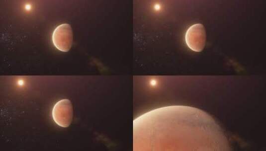火星两个镜头高清在线视频素材下载