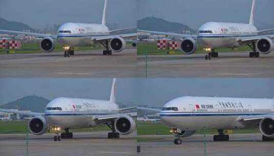 8K深圳宝安飞机场客机11高清在线视频素材下载