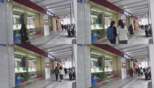 广州街头商铺实拍素材高清在线视频素材下载
