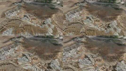 西藏阿里穹窿银城文化遗迹古堡高空航拍高清在线视频素材下载