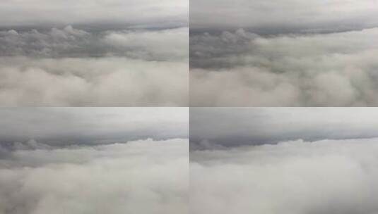 飞机窗外的云海高清在线视频素材下载