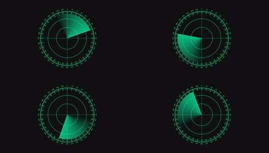 Rader Hud技术旋转动画，物体位置高清在线视频素材下载