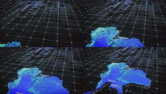 泰国3D动画地图高清在线视频素材下载