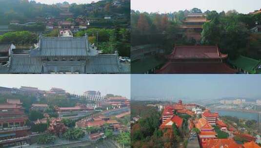 四川省绵阳市圣水寺绵阳市圣水寺罗汉寺高清在线视频素材下载