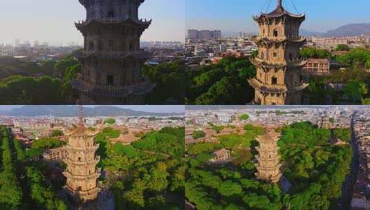 泉州开元寺 开元寺 东西塔高清在线视频素材下载