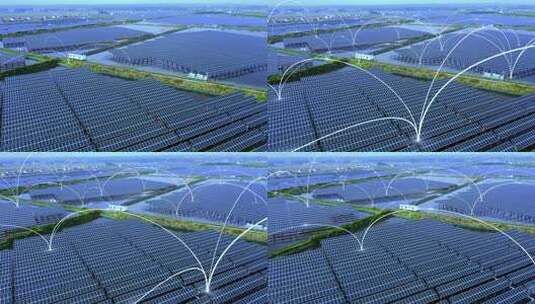 太阳能碳中和光伏电力未来科技数字城市能源高清在线视频素材下载