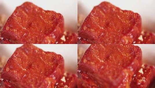 酱豆腐红方腐乳高清在线视频素材下载
