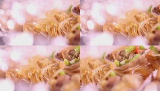 美食锡纸海鲜蛏子花蛤 (12)高清在线视频素材下载