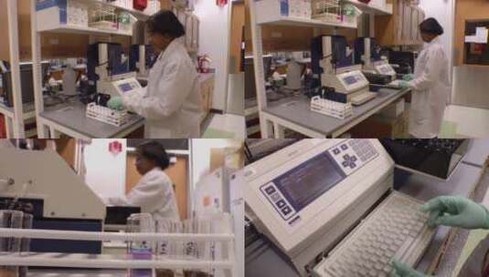疾病控制中心的科学家做实验高清在线视频素材下载