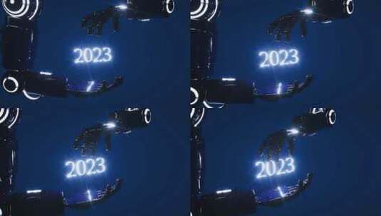 2023机械臂科技感三维概念场景高清在线视频素材下载