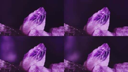 紫色宝石水晶闪烁唯美抽象美妆素材高清在线视频素材下载