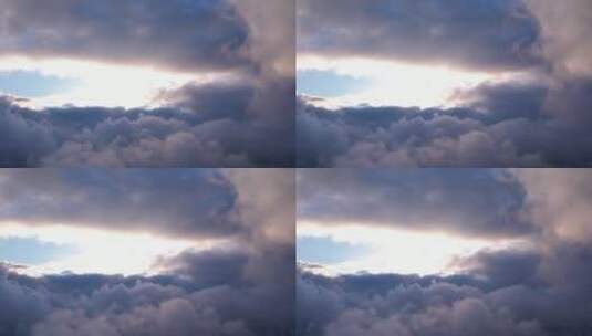 穿越云间云海云层高清在线视频素材下载