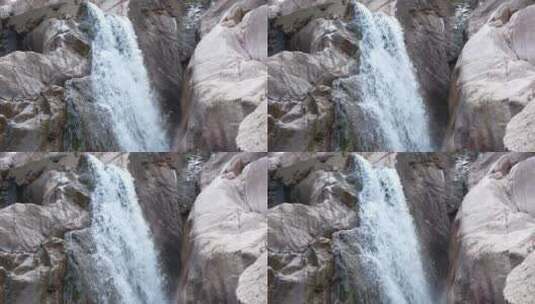 山涧的小瀑布高清在线视频素材下载