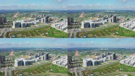 江门高新产业新城大景左环绕高清在线视频素材下载