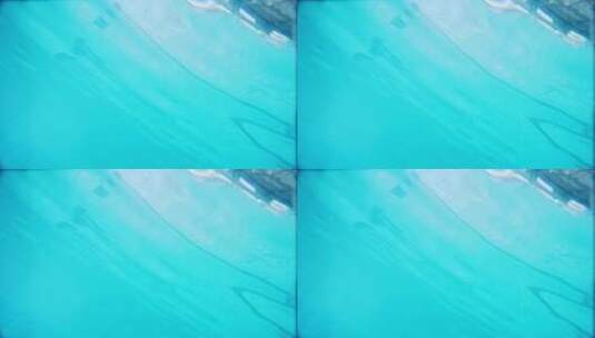 室内游泳池里晃动的水特写高清在线视频素材下载