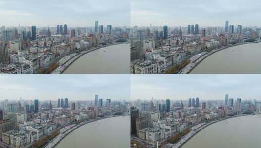 上海黄浦江景与外滩建筑风光高清在线视频素材下载