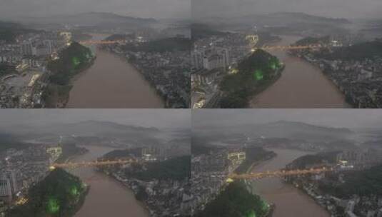 20200609广西桂林山水城市航拍高清在线视频素材下载