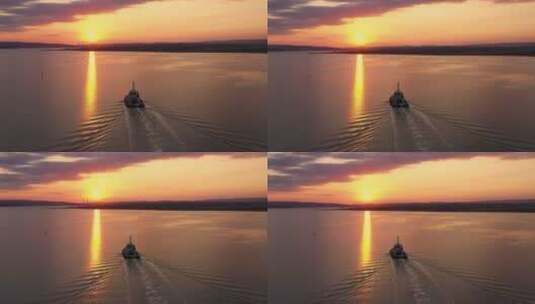 海洋日落的美景高清在线视频素材下载