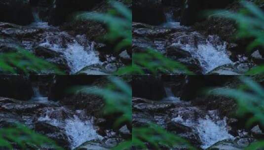 山泉山间溪流升格生态环境唯美空镜高清在线视频素材下载