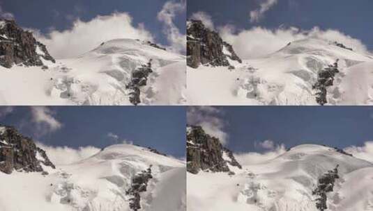 雪山4K延时摄影高清在线视频素材下载