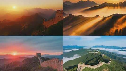 长城长江黄河故宫中国宣传片高清在线视频素材下载