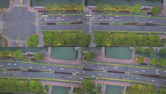 4k航拍江苏苏州城市道路高清在线视频素材下载