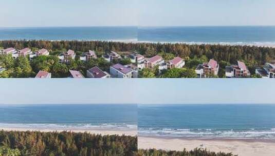 海边的别墅航拍高清在线视频素材下载