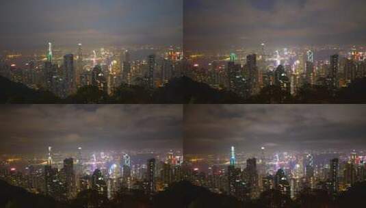 高清夜景城市风景视频素材高清在线视频素材下载