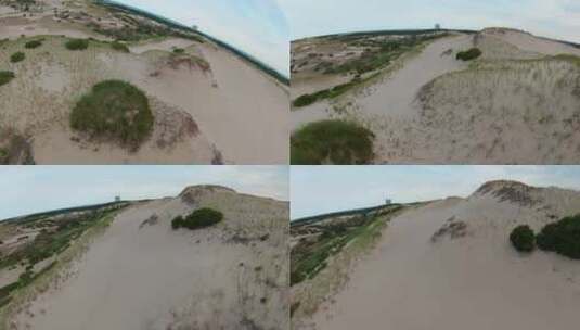 无人机拍摄了沙丘高清在线视频素材下载