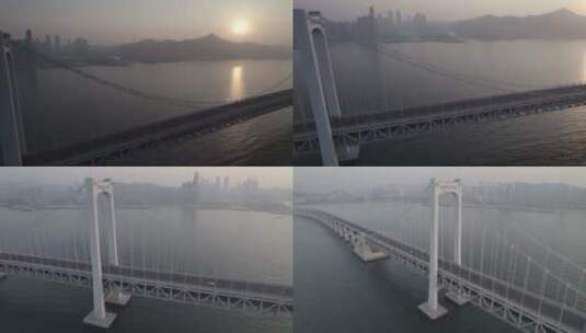 日出新海湾大桥高清在线视频素材下载
