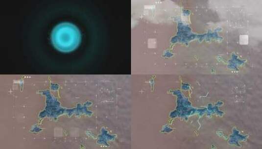 嵊泗县地图 高清在线视频素材下载