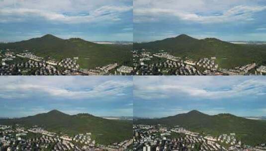 南京钟山风景名胜区远景航拍高清在线视频素材下载