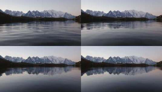 高山湖的日出高清在线视频素材下载