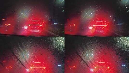 【原创】雨夜车窗光影高清在线视频素材下载