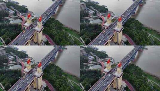 南京长江大桥高清在线视频素材下载