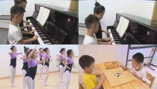 音乐书法舞蹈培训班高清在线视频素材下载