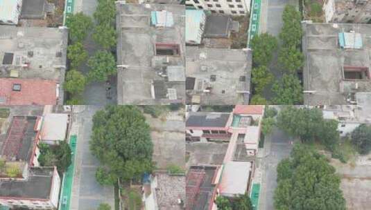 航拍老城区废弃物业地产房子高清在线视频素材下载