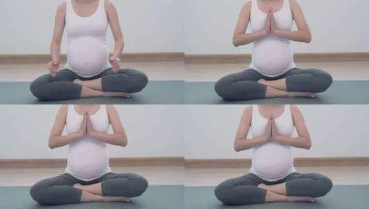 怀孕的孕期妇女女性高清在线视频素材下载