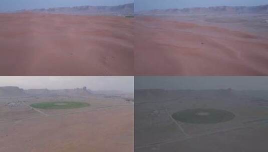 航拍广阔的沙漠高清在线视频素材下载