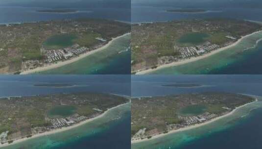 HDR印尼吉利群岛美诺岛屿海滨自然风光高清在线视频素材下载
