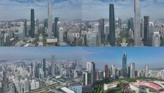 2广州大气航拍合集高清在线视频素材下载