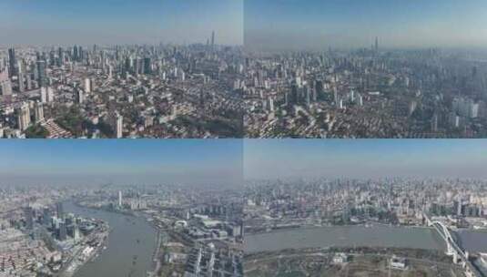 上海城市大景高清在线视频素材下载