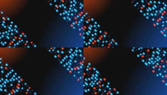 动画波浪数字灯背景高清在线视频素材下载