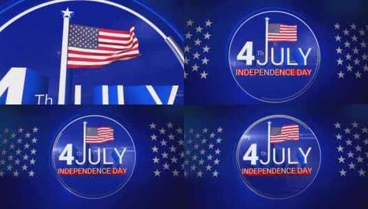 美国独立日7月4日高清在线视频素材下载