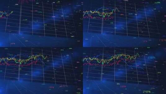 股票指数和大盘走势图高清在线视频素材下载