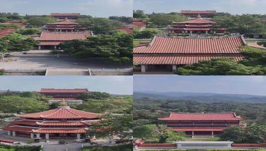 竖屏航拍福建泉州少林寺历史文化古建筑高清在线视频素材下载