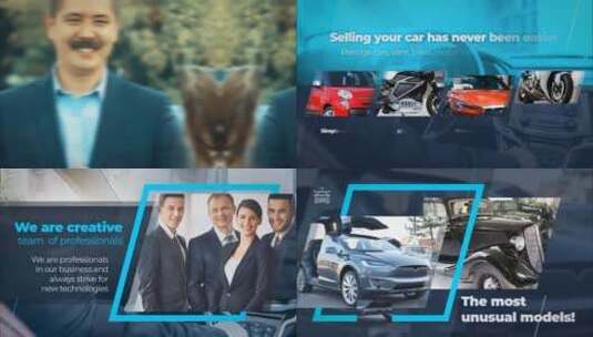 汽车贸易公司宣传展示AE模板高清AE视频素材下载